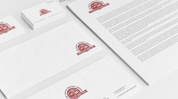 Logo and stationery design for The Susan Wright Group - Residential Apartments